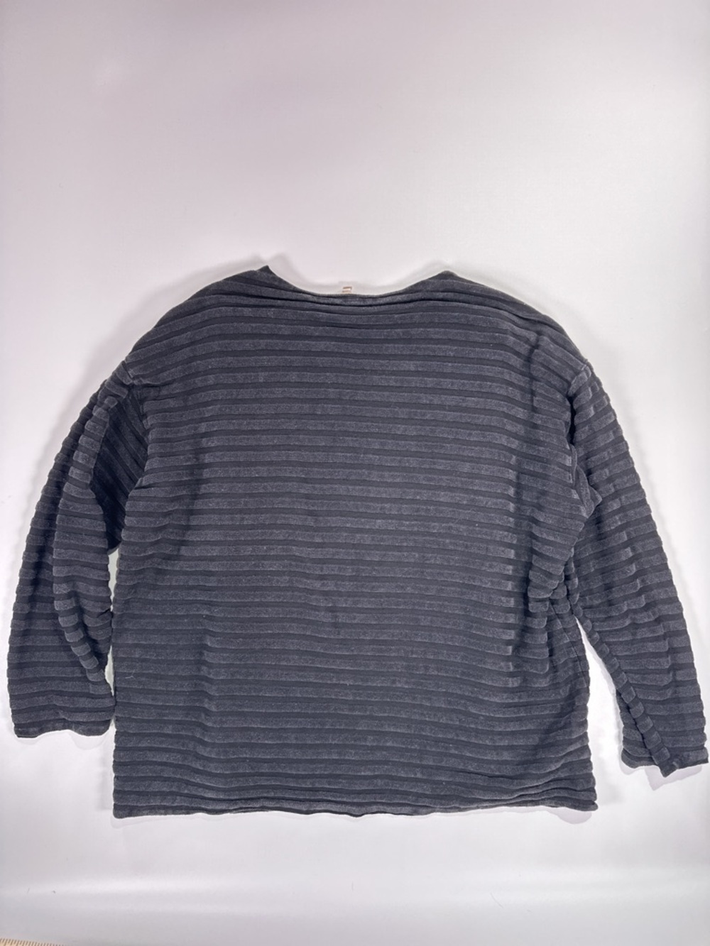 Striped Black Ribbed Top with COS Tag - Picture 4 of 10